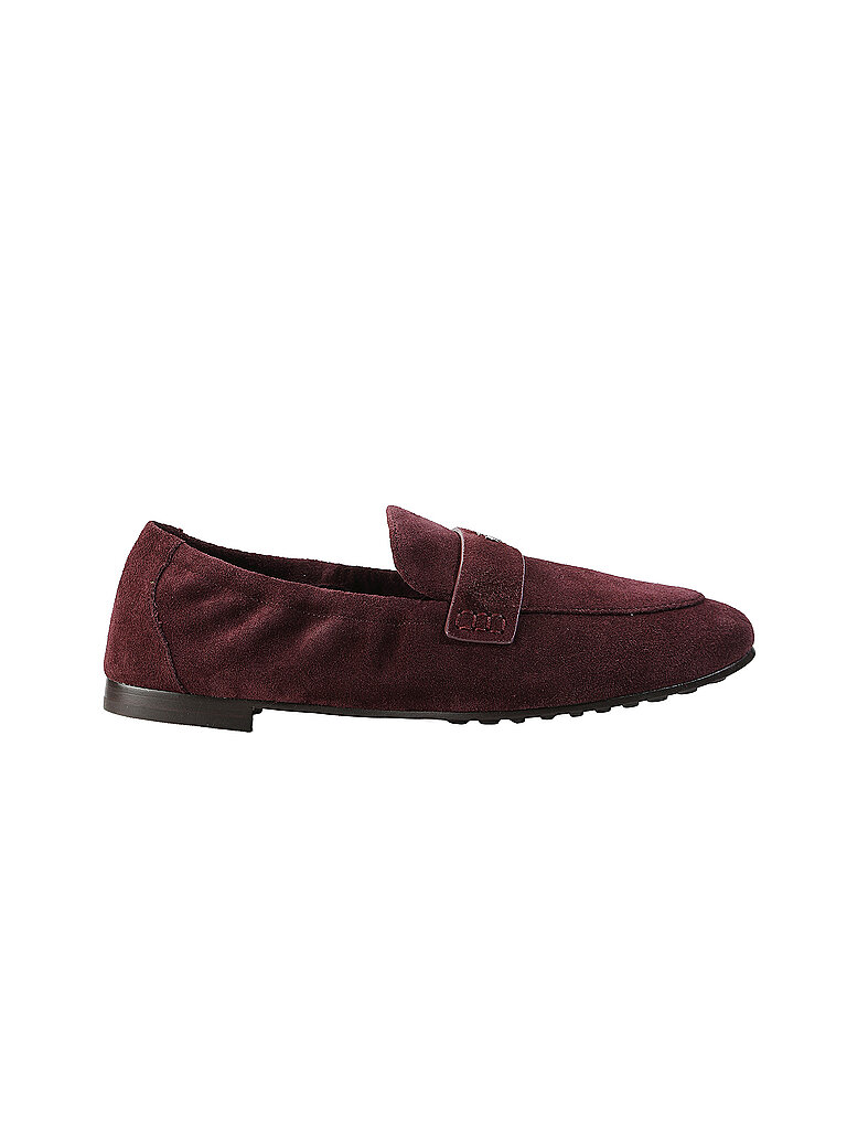 Tory Burch Ballerina Loafer Suede Plum 39.5